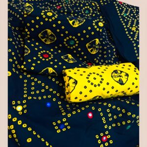 Traditional Bandhani Style 3 Piece Suit with Embellished Work