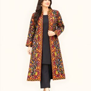 Fully Embroidered Long Coat