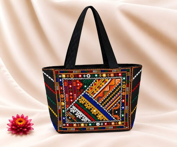Hand Embroidered Traditional Tote Bag for Women
